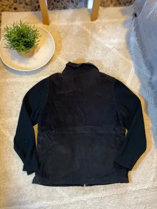 Chaqueta Harrington Pana Negra Retro Y2K 90s Gendi