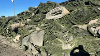 Césped reciclado alta calidad