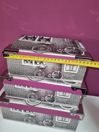 Cajas decorativas bicicleta vintage