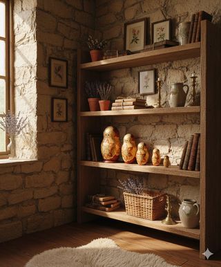 Set 5 Matrioske Decorazioni Dorate