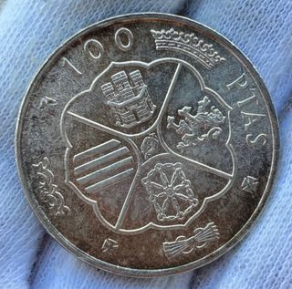 Moneda PLATA 100 Pesetas 1966 *66 SC- . FRANCO