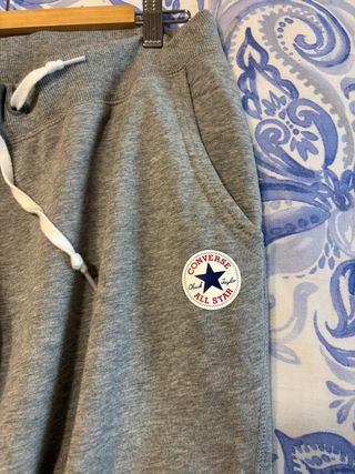Pantalón chándal Converse Mujer Talla M Gris