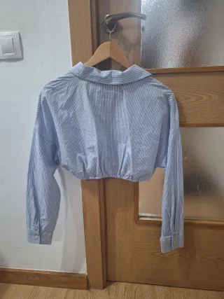 Camisa Bershka rayas crop M