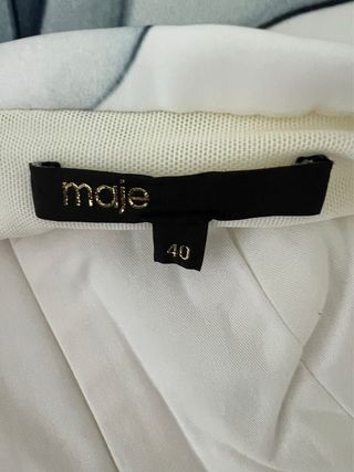 Vestido Maje Negro y Blanco estampado