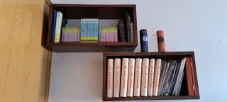 Mueble TV y estanterías madera Teka