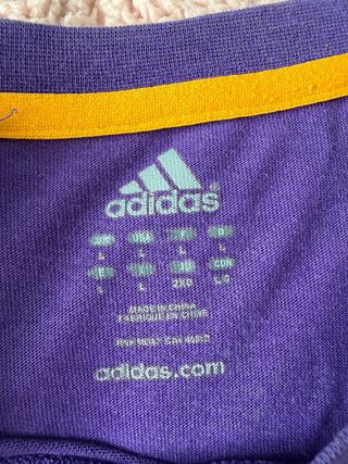 Camiseta Adidas Lakers Morada Algodón