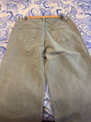 Pantalón ancho mujer T-42 verde