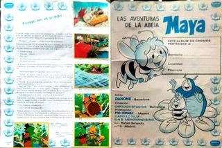 Álbum cromos Las aventuras de la abeja Maya