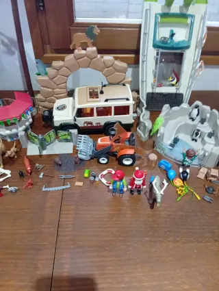 Lote Playmobil Safari Zoo Casa Árbol