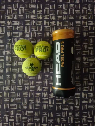 3 Pelotas Pádel HEAD + Estuche