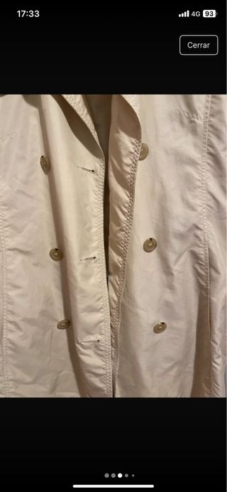 Gabardina Mango Beige sin cinturón