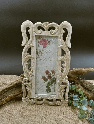 Cornice shabby chic artigianale