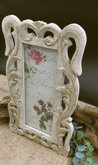 Cornice shabby chic artigianale