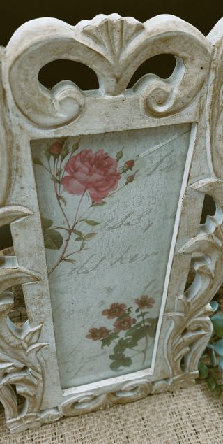 Cornice shabby chic artigianale