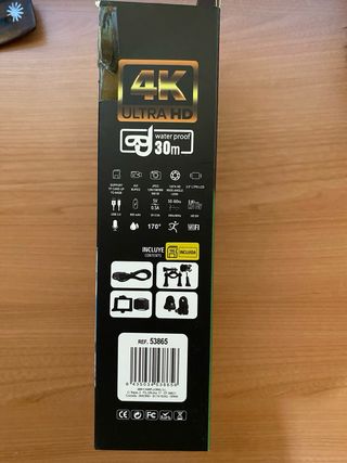 Cámara Deportiva JBM 4K Ultra HD WiFi Sumergible