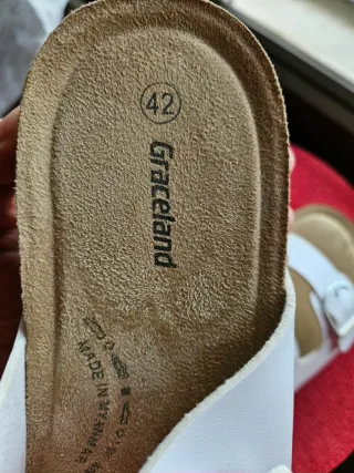 Sandalias Graceland blancas talla 42