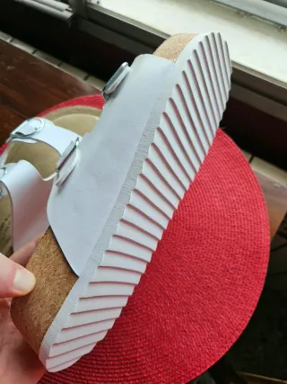 Sandalias Graceland blancas talla 42