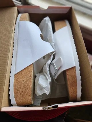 Sandalias Graceland blancas talla 42