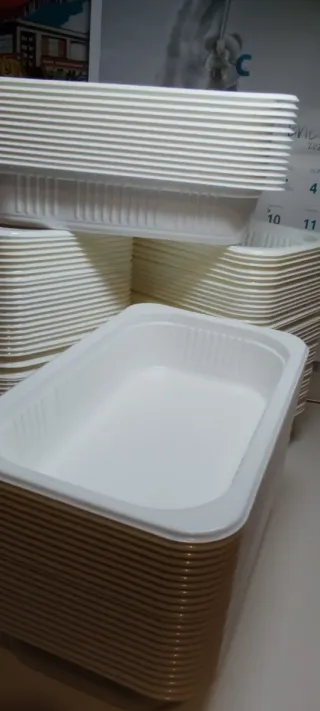 Bandejas de plástico apilables