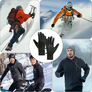 Guantes térmicos impermeables para pantalla táctil L