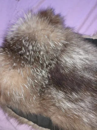 Bolero o cuello de piel de zorro