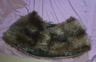 Bolero o cuello de piel de zorro