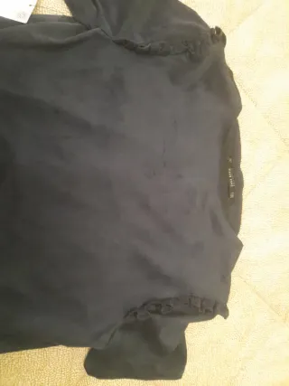 Chaqueta Zara Collection antelina negra