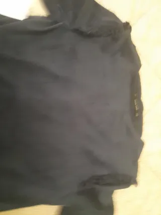 Chaqueta Zara Collection antelina negra