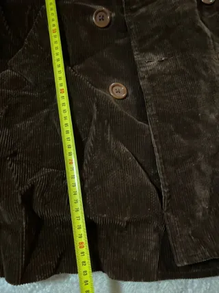 Abrigo pana retro vintage marrón