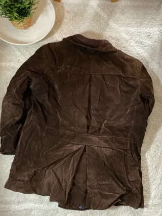 Abrigo pana retro vintage marrón