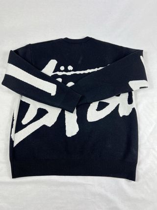 Jersey Stüssy Negro Blanco Talla M