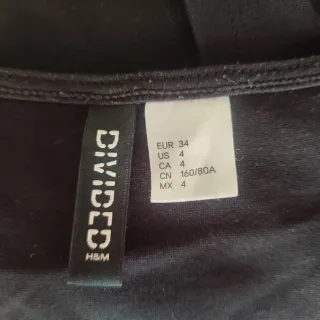 Vestido H&M Negro Talla XS