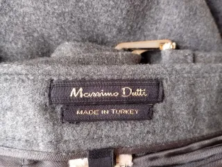 Pantalones lana pinza Massimo Dutti grises