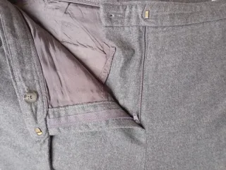 Pantalones lana pinza Massimo Dutti grises