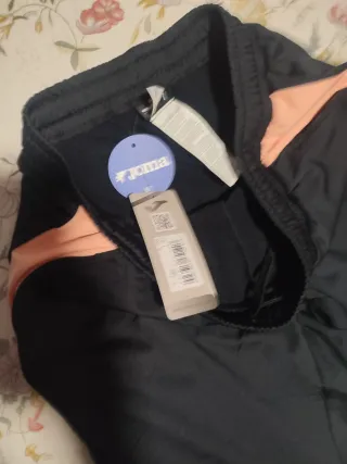 Pantalón Joma Negro Naranja Hombre