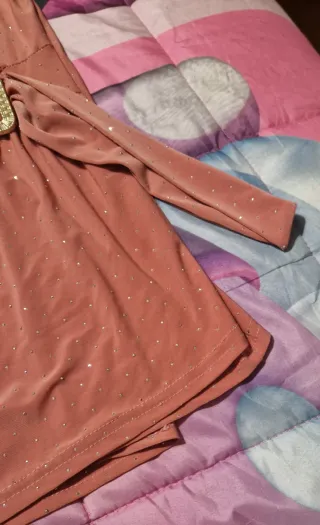 Completo donna rosa glitter