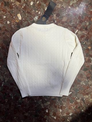 Jersey Polo Ralph Lauren Blanco Trenzado