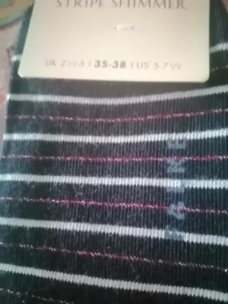 Calcetines Falke Talla 37 Rayas Rojas