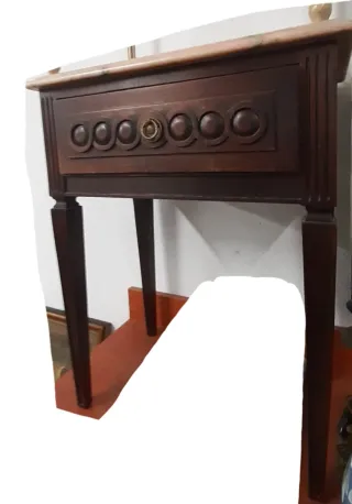 2 Mesillas /Mesitas de Noche Madera y Mármol