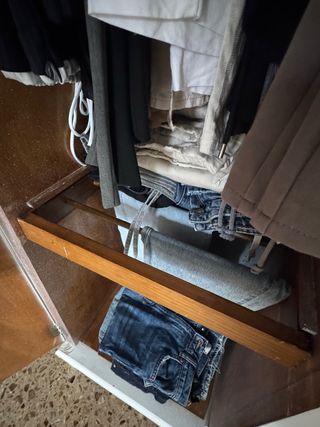 Armario vintage madera blanco