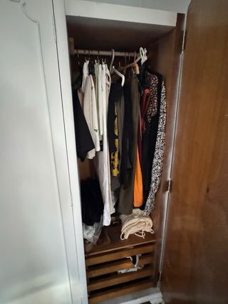 Armario vintage madera blanco