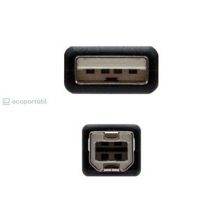 Nanocable Cable De Impresora Usb-A 2.0 Macho A Usb-B Macho 1.80m