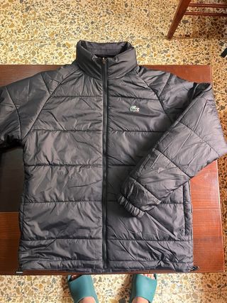 Chaqueta Lacoste Negra y Gris