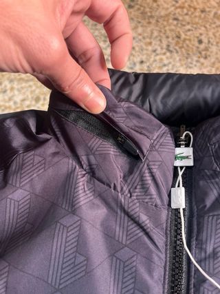 Chaqueta Lacoste Negra y Gris