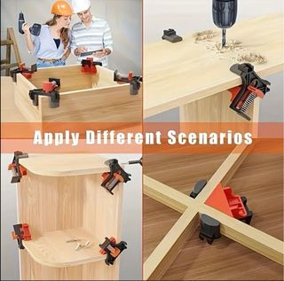 4 Sargentos Esquina 90° Carpintería reaurilizables