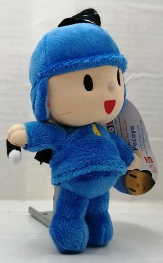 Pocoyo mago peluche + caja de 12 lápices de colore