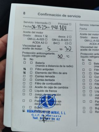 Opel-etiqueta C, 1 dueño.Revisiones