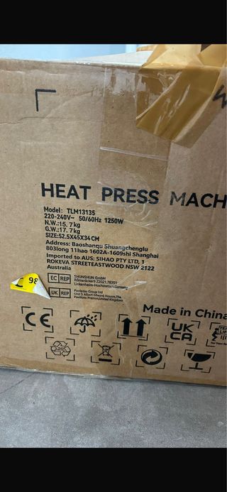 Máquina de Estampado por Calor (Nueva)