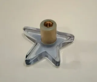 Tiradores forma estrella para muebles (2 uds)