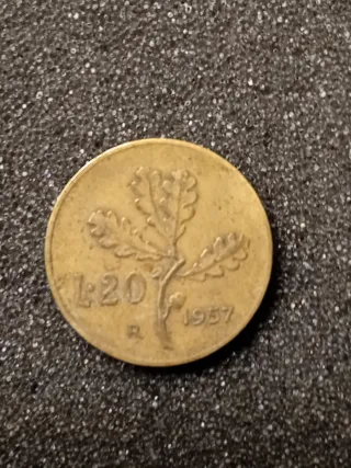 Moneta 20 Lire 1957